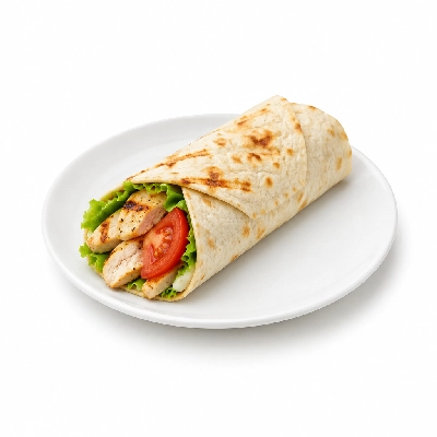 Cheeburger Cheeburger Sandwiches Grilled Chicken Breast Wrap with Tomato Slice