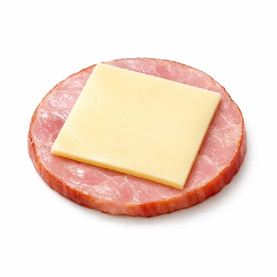 Cheese-Topped Ham Slice