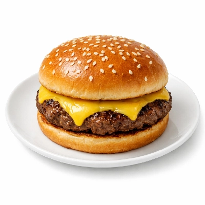 Cheeseburger with Sesame Bun