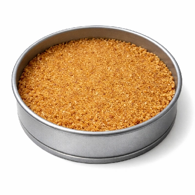 Cheesecake Base Made of Crushed Biscuits