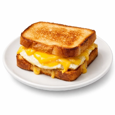 Cheesy egg sandwich