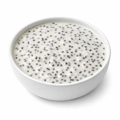 Chia Seeds in Almond Milk