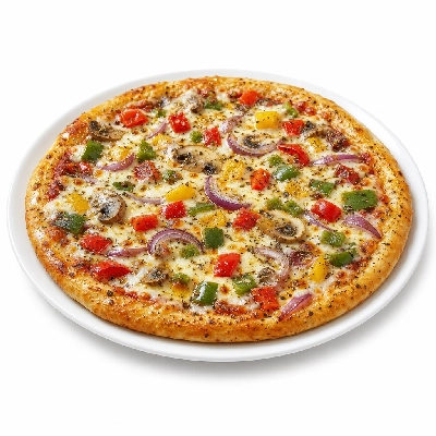 Chicago's Pizza Garlic Veggie Pizza Family