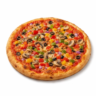 Chicago's Pizza Indian Veggie Pizza with Red Sauce Medium