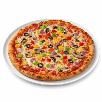 Chicago's Pizza Indian Veggie Pizza with Red Sauce Personal