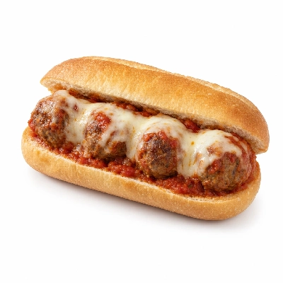 Chicago's Pizza Meatball Sandwich