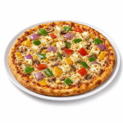 Chicago's Pizza Paneer Veggie Pizza Family