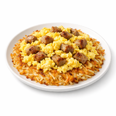 Chick-fil-A Breakfast Hash Brown Scramble Bowl with Sausage
