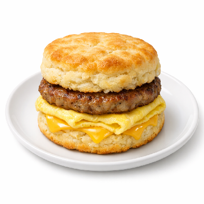 Chick-fil-A Breakfast Sausage Egg and Cheese Biscuit