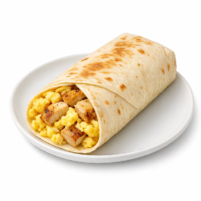 Chick-fil-A Breakfast Scramble Burrito with Grilled Filet