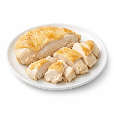 Chicken breast stewed meat and skin