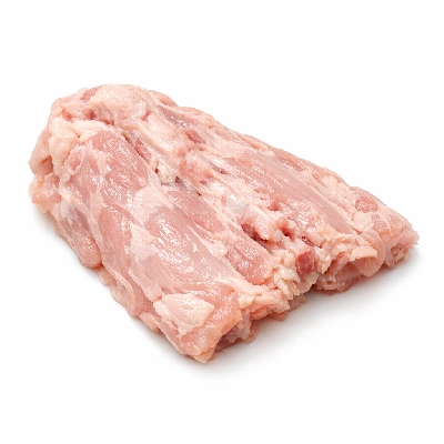 Chicken broilers or fryers back meat only raw