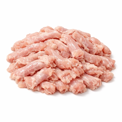 Chicken broilers or fryers neck meat only raw