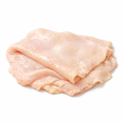 Chicken broilers or fryers skin only raw