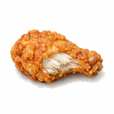 Chicken broilers or fryers wing meat only cooked fried