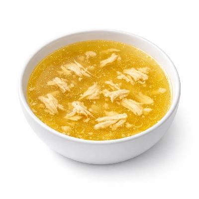 Chicken broth soup