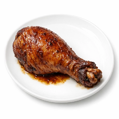 Chicken dark meat drumstick and skin enhanced braised