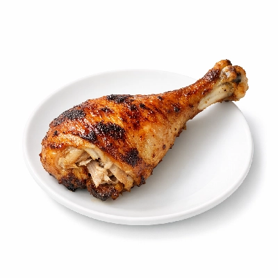 Chicken dark meat drumstick only enhanced cooked roasted