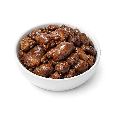 Chicken giblets simmered