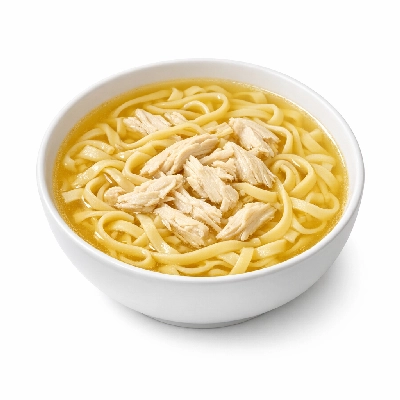 Soup chicken noodle reduced sodium canned ready-to-serve