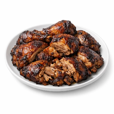 Chicken roasting dark meat only cooked roasted