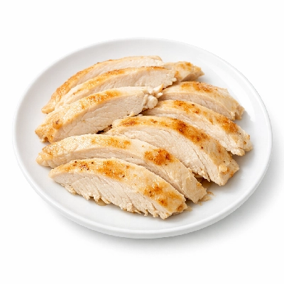 Chicken roasting light meat only cooked roasted