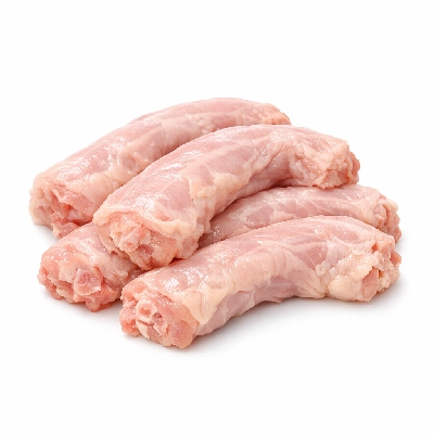 Chicken stewing meat and skin giblets neck raw
