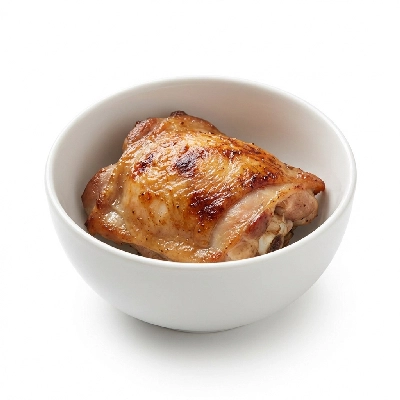 Chicken thigh roasted meat only skinless