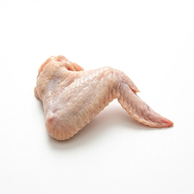 Chicken wing meat and skin raw