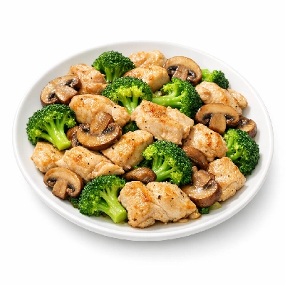 Chicken with Broccoli and Mushrooms