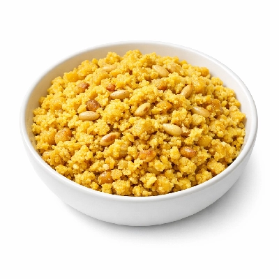 Chickpea Scramble with Pine Nuts