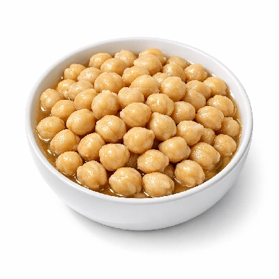 Chickpeas (garbanzo beans bengal gram) mature seeds canned solids and liquids low sodium
