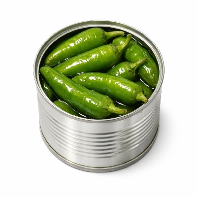 Peppers chili green canned