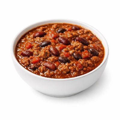 Chili with beans microwavable bowls