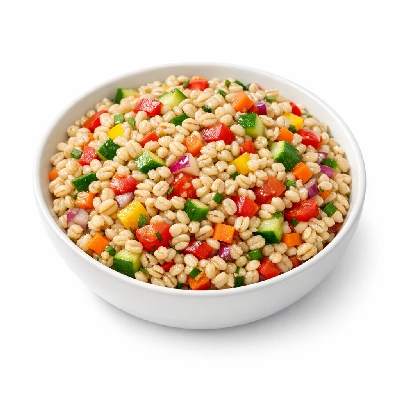 Chilled Barley and Veggie Salad