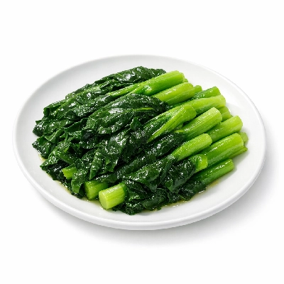 Chinese broccoli cooked without salt