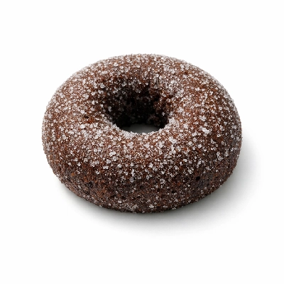 Chocolate cake doughnut sugared or glazed