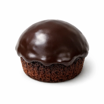 Chocolate-covered cupcake