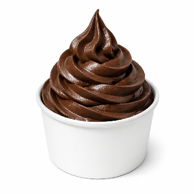 Chocolate ice cream soft serve