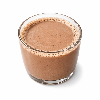 Chocolate malt powder prepared with 1% milk fortified
