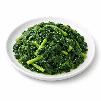 Chrysanthemum garland cooked boiled drained with salt
