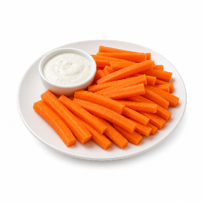 Chuck E. Cheese Entrees Side Carrot Sticks with Ranch