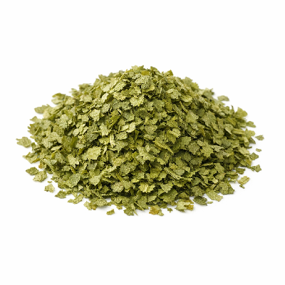 Cilantro or coriander leaves dried