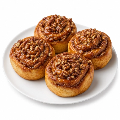 Cinnabon Cinapack : Pre-Packed & Ready to Heat Caramel Pecanbon 4 Pk