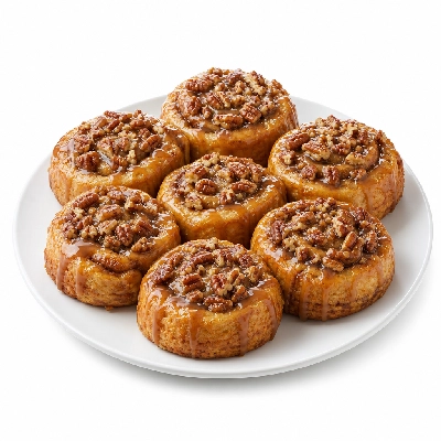 Cinnabon Cinapack : Pre-Packed & Ready to Heat Caramel Pecanbon 6 Pk