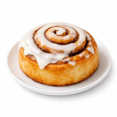 Cinnamon roll with frosting
