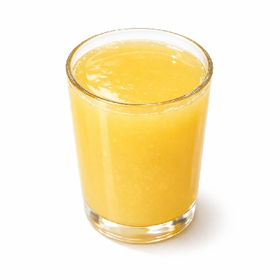 Citrus fruit juice drink frozen concentrate prepared with water