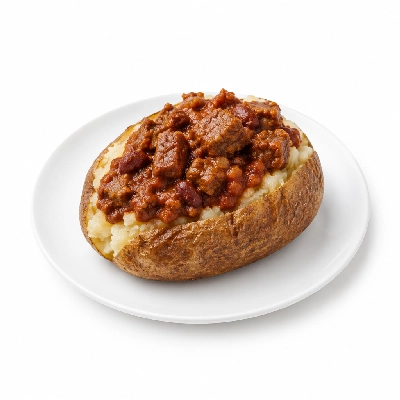 Claim Jumper Favorites Steak Chili Stuffed Baker