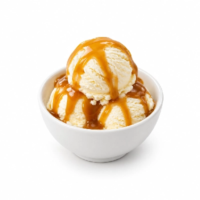 Claim Jumper Kids Menu Sundae with Caramel Sauce