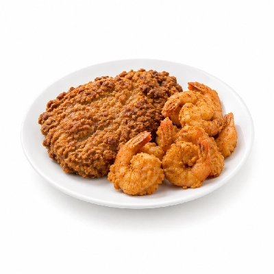 Claim Jumper Steaks and Shrimp Combo Fried